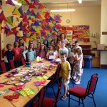 The children and their artwork